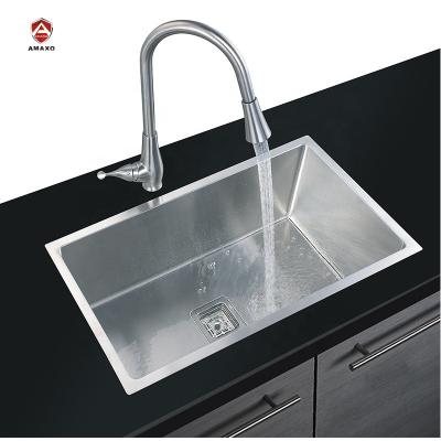 China Without Faucet Best Selling Modern Style Stainless Steel Kitchen Sink Bowl Handmade Single Bowl Kitchen Sink for sale