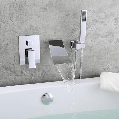 China Without American Standard Single Slide Bar Hot Sales Chrome Nickel Brass Chrome Wall Mount Bath Mixer Shower Faucet for sale