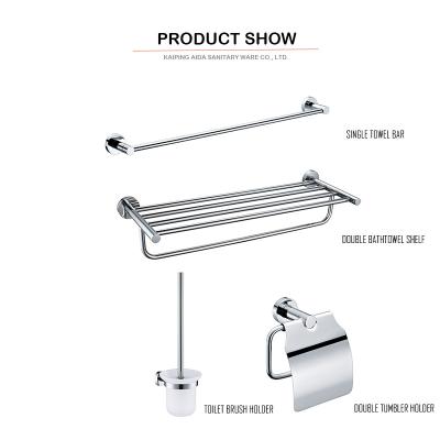 China Sustainable Bathroom Accessories Chrome Chinese 4 Pcs Luxury China Bathroom Accessory Set for sale