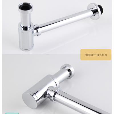 China Modern Hot Sale Chrome Plating Bath Sink Bottle Trap Basin Sink Pipe Modern Waste Fit Drain for sale