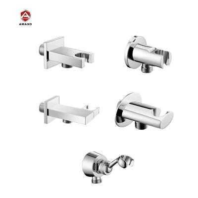 China With Shower Accessories Solid Brass Wall Mounted Bracket Adjustable Hand Shower Head Holder for sale