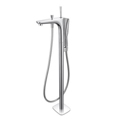 China Without Sliding Bar Clawfoot Free Standing Bath Tub Shower Mixer Tap Personal Hand Shower Set for sale