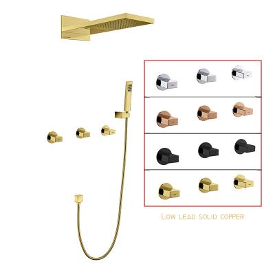 China Without SA Hot Sales UPC Bath Faucets Brass Material Sliding Bar And Shower Faucet With Hand Shower for sale