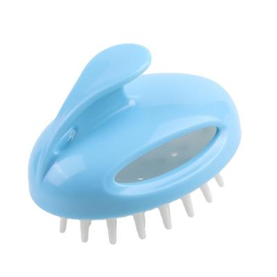 China OEM Waterproof Hot Selling Silicone Shampoo Soft Hair Scalp Massager Brush Blue for sale