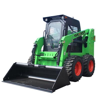 China Dill construction machinery leeheey brand wheel loader small skid steer loader 1.6 ton for sale