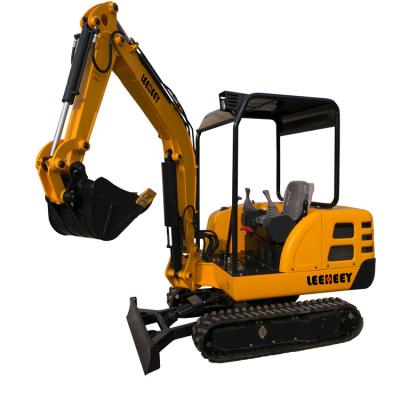 China Mini Farms Best Price China Leeheey 2.2T Crawler Excavator for sale