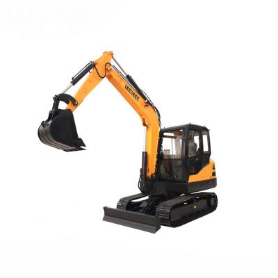 China Farms Leeheey brand 6500kg mini small excavator digging machine with kubota engine for sale for sale