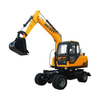 China LEEHEEY 7 Ton China Sany Mini Machinery Repair Shop Wheel Dirty Excavator for sale