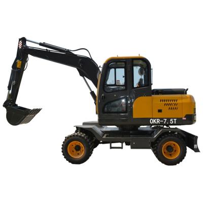 China Mini Bucket Excavator machine repair shops with wheels for sale