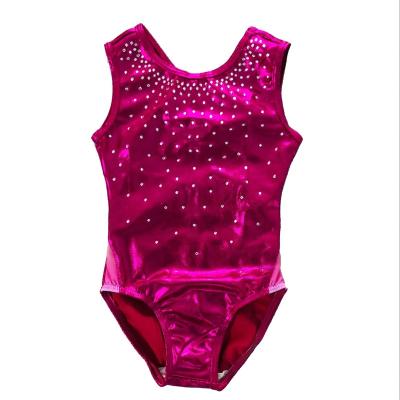 China Leotard Manufacturer Whole Mys Foil Fabric Gymnastics Dancer Tights For Girls for sale