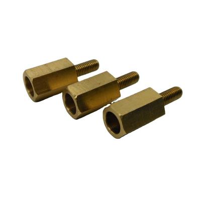 China ALLOY Customized Hex Standoff M6 M8 PCB Copper Male Female Threaded Brass Hex Spacer for sale