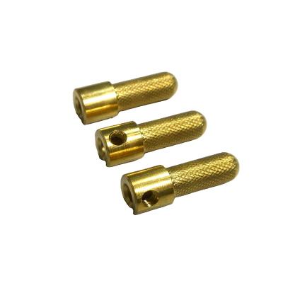 China Aluminum Customized Brass Knurled Machining Auto Turning Stud Parts CNC Parts for sale