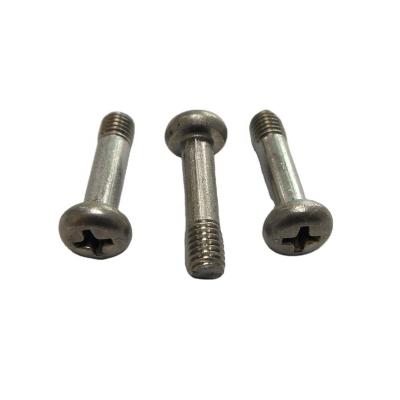 China SUS Pan Custom 304 Phillips Drive Pan Head Anti Off Half Screw M3 M4 Thread Stainless Steel Screw for sale