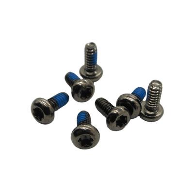 China Blue Nylon Pan Six-lobe Stainless Steel Screw Black Nickel Plated Torx Pan Head Machine Screw With for sale