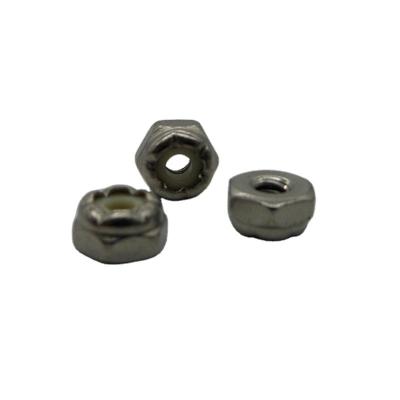 China Heavy Industry 6-32 Thread Nut DIN985 Stainless Steel Nylon 304 Hex Insert Lock Nut for sale