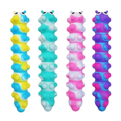 China Eco-friendly Decompression Ingot Push Noise Bubble Stir Toy Silicone Suction Cup Decompression Toys for sale