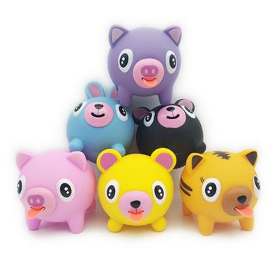 China Funny Kawaii PVC Squeeze Animals Jumping Tongue Toy Funny Squeeze Toy For Kids Adults for sale