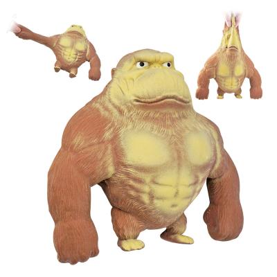 China Funny Compression Stretch Gorilla Toy Elastic Sensory Giant Toy For Relaxation for sale