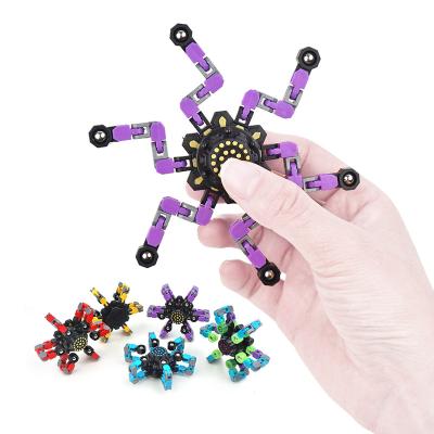 China Hot Selling Deformed Creative Deformed Amazon Mechanical Spiral DIY Robot Spinner Spinner Toy for sale