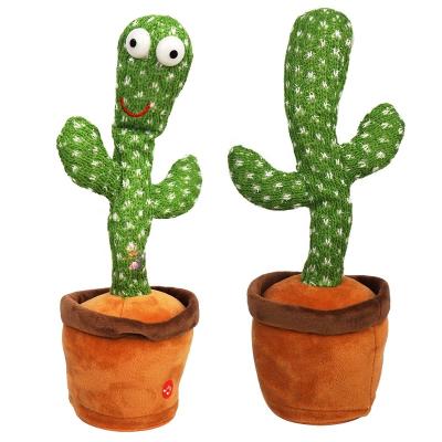 China High Quality Cute Talking Plush Singing Music Dancing Cactus Plush Toy for sale