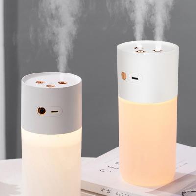 China Car Mini Cool Mist Ultra-quiet Portable Humidifier with Warm LED Night Light for sale