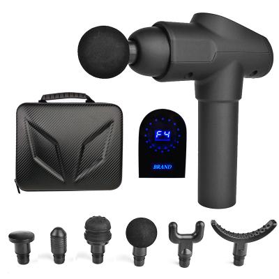 China Body Led Massage Gun 20 Speed ​​With 6 Massage Head For Muscle Pain Relief Massager for sale