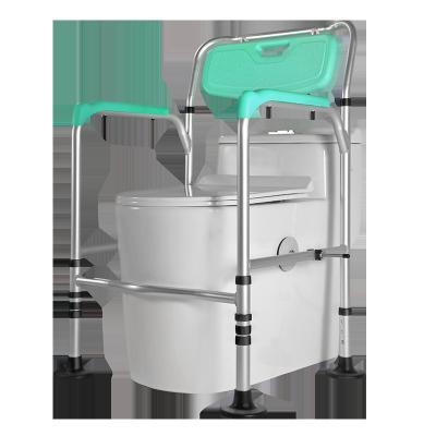 China New Product Rehabilitation Supplies Lightweight Bathroom Toilet Anti-Slip Adjustable Aluminum Toilet Railing for sale