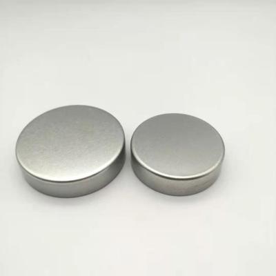 China Non Spill Tin Cap Unishell Caps For Metal Plastic Cap Bottle Lid Cap Smooth Silver Color Metal 38-400 45-400 for sale