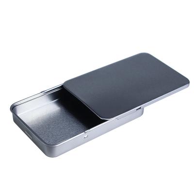 China Custom silver child medicine resistance smoking box preroll fast lift canister box with child proof lock for sale