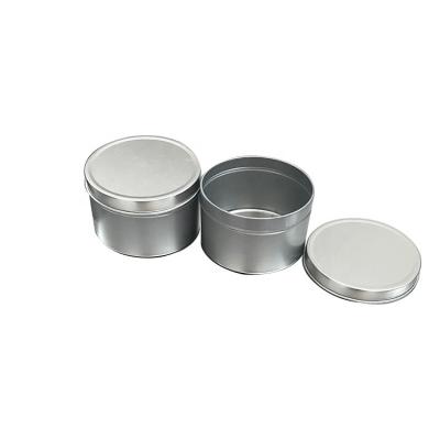 China Small Round Tin Candle Tin Containers Alcohol Small Medicine Tin Can 250ml for sale