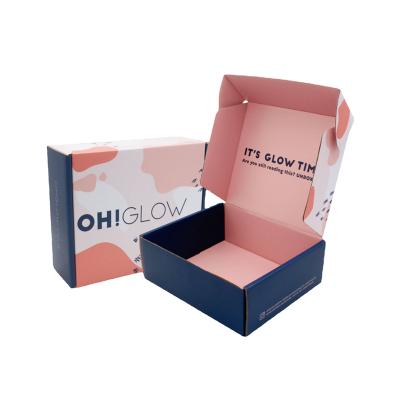 China Recyclable DF Manufacture Custom Paper Logo Mailer Box Gift Packaging Cardboard Shipping Box for sale