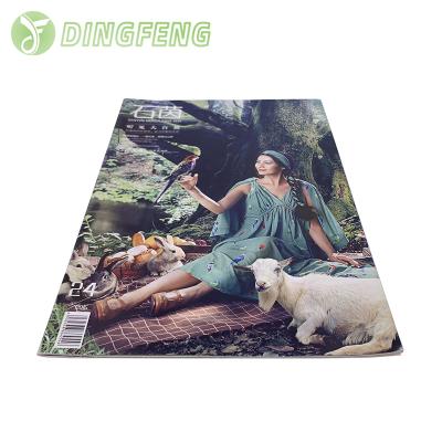 China modern luxury DF custom design cheap soft cover a4 size colorful square flip small text cooking to edit brochure magazine book paper printing for sale