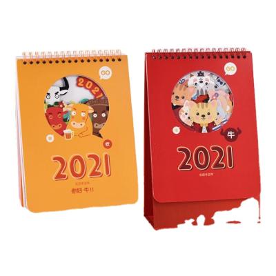 China DF 2022 Commercial Custom Logo Stand Recyclable Desk Table Calendar Calendar for sale