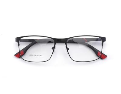 China Indicating Game Working Fashion 2022 Optical Reading Glasses With Lights 2208 Metal Temple Glass Men Glasses Frames Optical Glasses Indicating Driving for sale