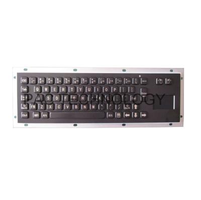 China Black IP65 panel mount industrial keyboard by stainless steel for kiosk for sale