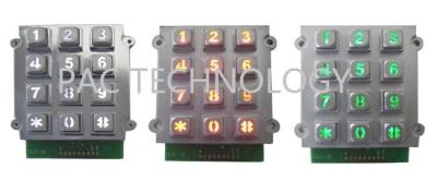 China water proof 3 x 4 backlit keypad with mini size for kiosk / public phone for sale