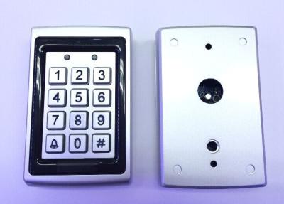 China Vandal proof 12 key wall mounting door access control metal keypad with Weigand 26 for sale