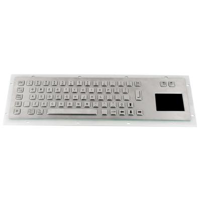 China Rear panel mounted kiosk metal  keyboard with sealed touchpad from factory for sale