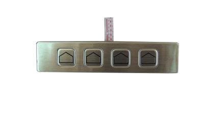 China Matrix function metal keypad with 4 keys and customs layout for ATM keypad for sale