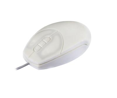 China Small hygiene white mouse for medical and industrial application, IP68 waterproof mouse for sale