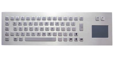 China Ip65 Flush Mount Durable Industrial Keyboard in Metal With Sealed Touchpad for sale