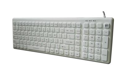 China Farsi Persian white silicone keyboard for medical healthcare application in middle east market for sale