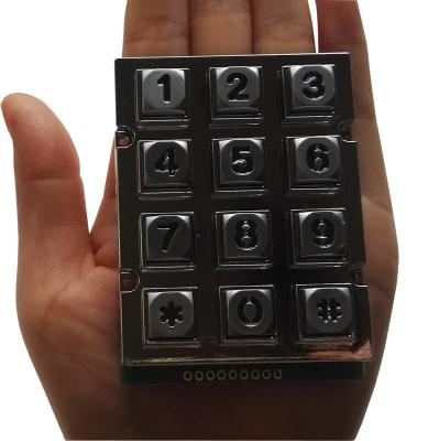 China vandal proof industrial phone keypad with 12 keys backlight for Taiwan for sale