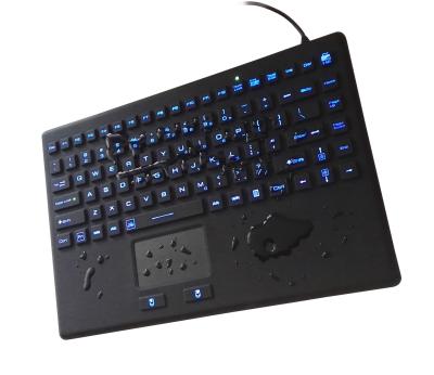 China OEM customs illuminating military keyboard with USB accessory and on/off emergency for sale