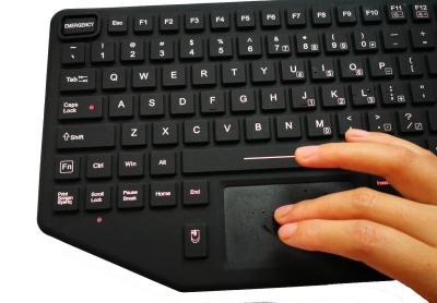 China Enclosed 88-key USB military keyboard with integrated touchpad, military level keyboard for sale