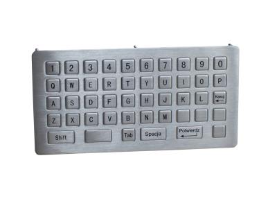 China Polish 46 keys USB PS2 mini industrial metal keyboard with flat keys design and embedded solution for sale