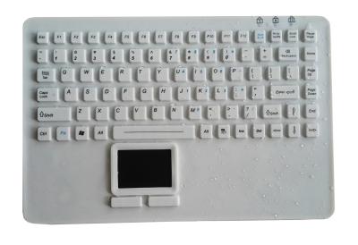 China Tipo teclado médico del ordenador portátil de la goma de silicona lavable con el panel táctil para los guantes de cuidado en venta