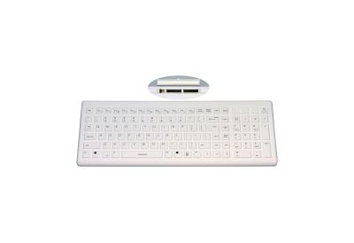 China Teclado médico lavable inalámbrico blanco con diversos colores en lengua francesa en venta