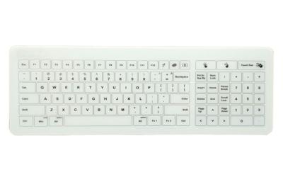 China Washable Medical Grade Glass Keyboard For Wet Finger Touch Pad for sale