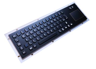 China 64 key Korean Industrial Panel Mounted Keyboard With Touch Screen for sale